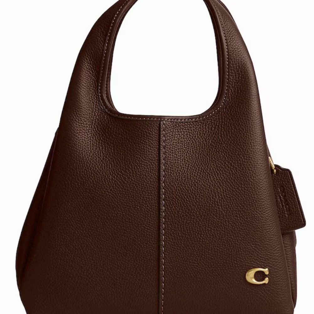 Coach  Lana Leather Shoulder Handle Bag 23 in Maple color